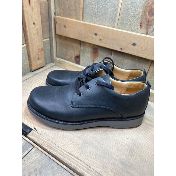 US10.5 Samuel Hubbard 5014 Navy Dark Blue Leather Dress Shoes Oxfords Vibram main image 4